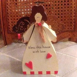 Cute little wooden angel